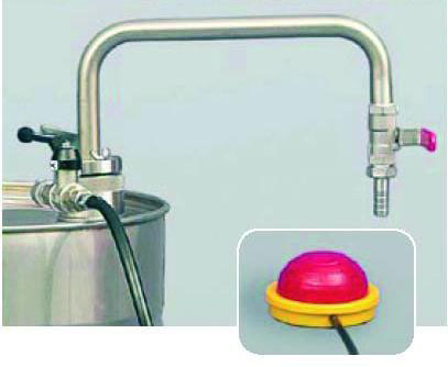 Fodpumpe til solventer, immersion 95cm, 30l/min