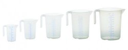 Målekande 2000 ml, PP, transparent, 2 skalaer