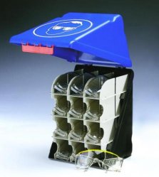 Opbevaringsboks (12 sikkerhedsbriller), Gebra SecuBox Maxi