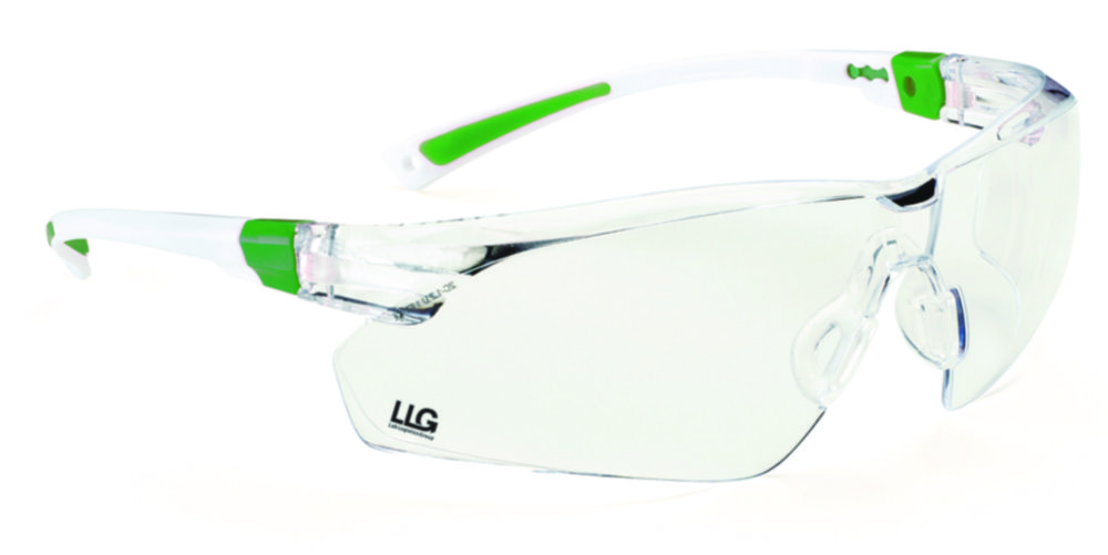 Sikkerhedsbrille, LLG LADY, hvidt/grønt stel