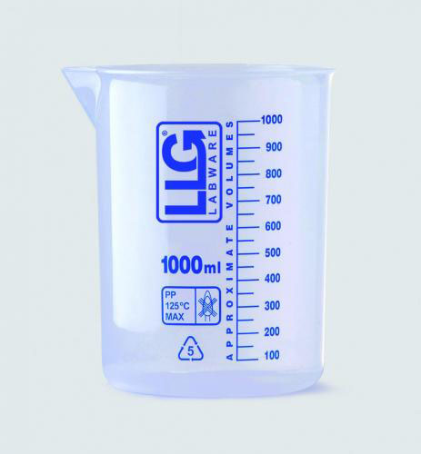 LLG bæger med inddeling, PP, 50 ml