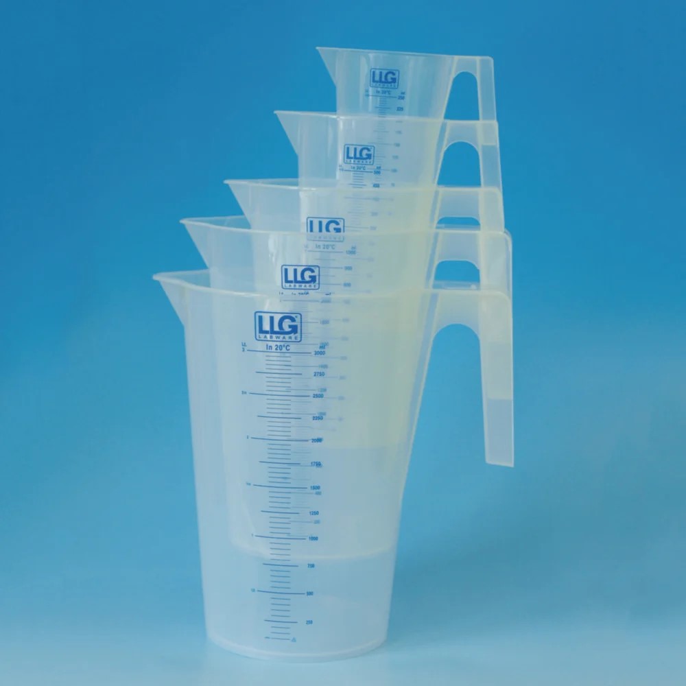 Målekande, LLG, stablebare, PP, 3000 ml