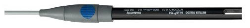 Ledningsevnecelle, Mettler-Toledo Inlab 731-2m, 4 grafit, NTC, k=0,57 cm-1, Mini-DIN 2 m