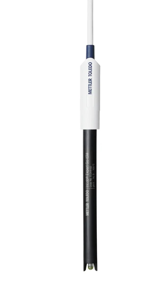 pH-elektrode, Mettler-Toledo InLab Expert Go-ISM-5m, plast, gel, NTC, BNC/RCA 5 m