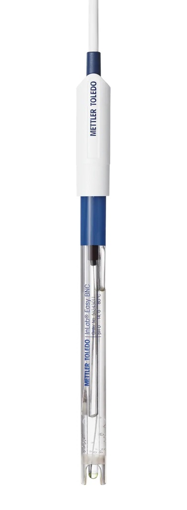 pH-elektrode, Mettler-Toledo InLab Easy, plast, gel, BNC 1,2 m