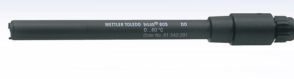 Ilt-sensor DO, Mettler-Toledo InLab 605-ISM, plast, polarografisk, NTC, BNC/RCA 1,8 m