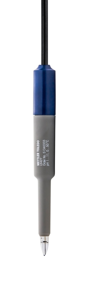 pH-elektrode, Mettler-Toledo LE427, plast, m. spydspids, BNC 1 m