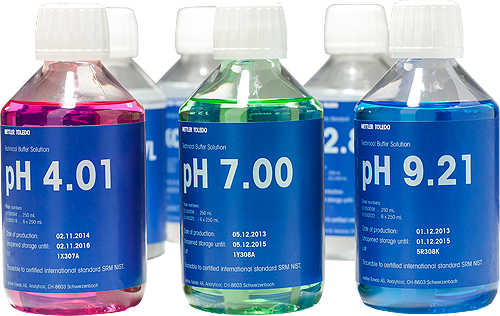 Buffer, teknisk, Mettler-Toledo, pH 7,00 ±0,02, 25 °C, 250 mL