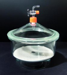 Ekssikkator, LLG, glas med hane og porcelænplade, Ø300 mm