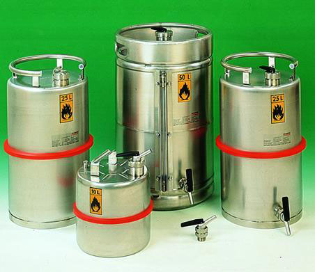 Sikkerhedskar med m/hane ¾", Rötzmeier, Ø260 mm,10 liter