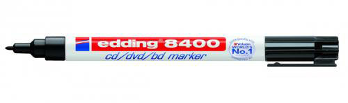 CD-marker edding 8400, 1 mm streg, sort