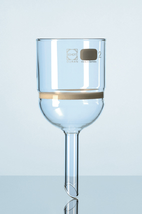 Filtertragt, DURAN, Ø95 mm filter, por. 5, 1-1,6 µm, 500 mL