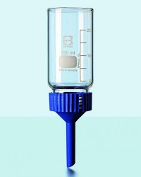 Filtertragt, DURAN, m. glastop og PP-tragt, 1000 mL, Ø90/95 mm