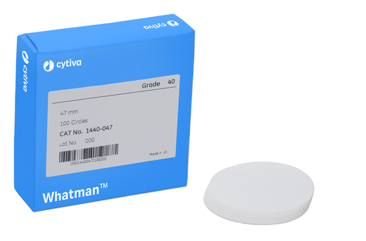 Rundfilter, Whatman, kvantitativt, Grade 40, Ø185 mm, 8 µm, 100 stk