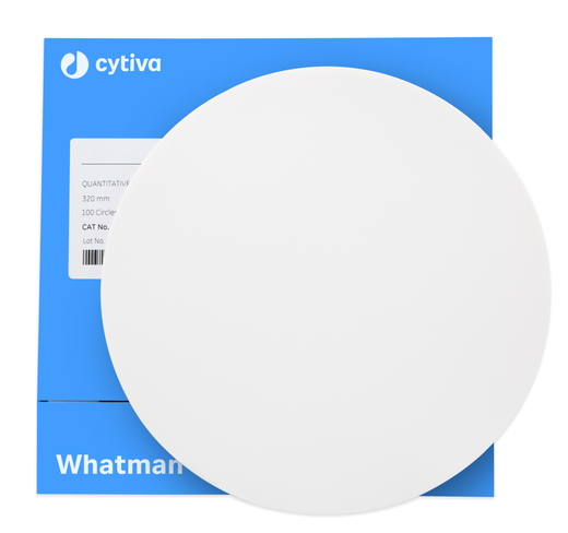 Rundfilter, Whatman, kvantitativt, Grade 42, Ø125 mm, 2,5 µm, 100 stk