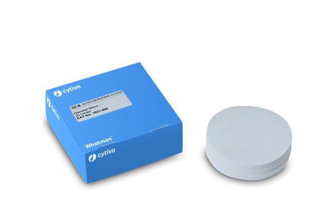 Rundfilter, glasfiber, Whatman, Grade GF/B, Ø21 mm, 1,0 µm, 100 stk
