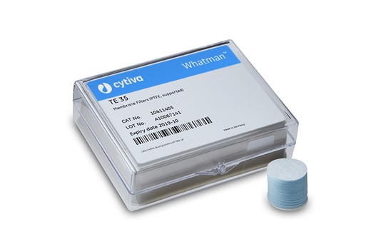 Membranfilter, Whatman TE Range (TE 38), PTFE, Ø90 mm, 5,0 µm, 25 stk