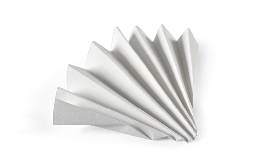 Foldefilter, Whatman, kvalitativt, Grade 595 ½, Ø110 mm, 4-7 µm, 100 stk