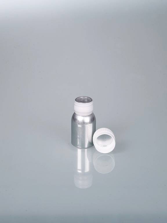 Aluminiumflaske med skruelåg, 38 ml