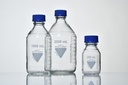 BlueCap flaske med blåt GL45 låg, 100 ml