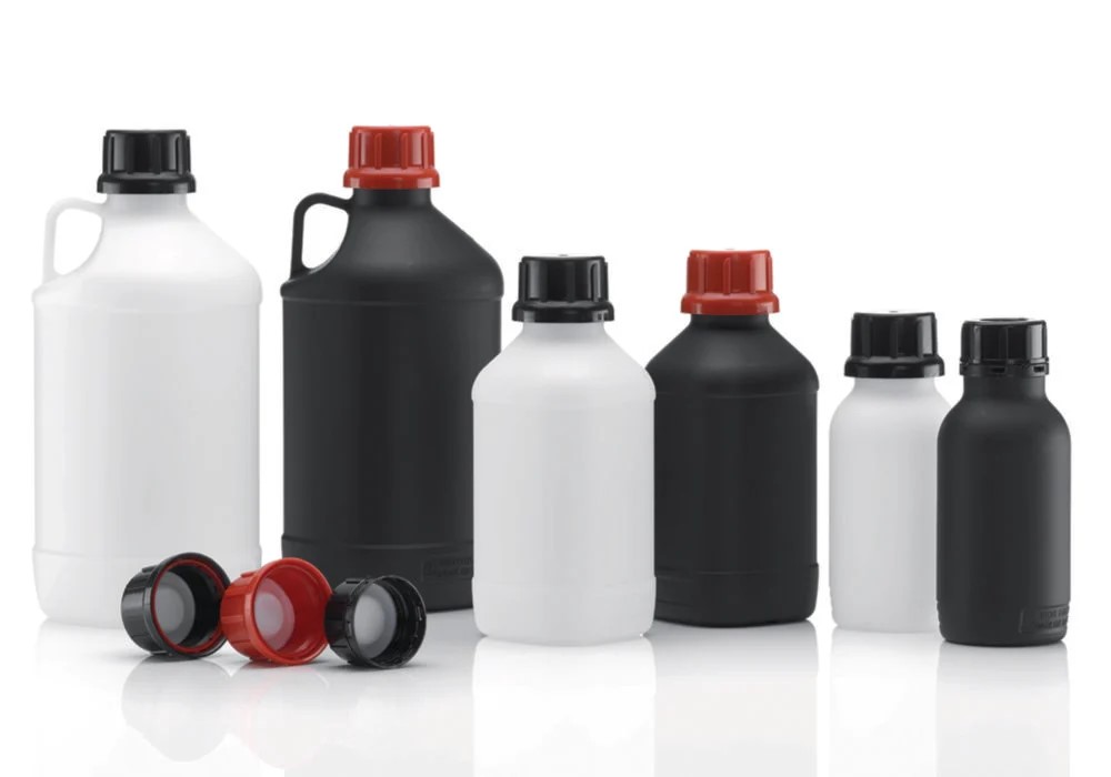 PE-HD flaske med smal hals, serie 310, 1000 ml