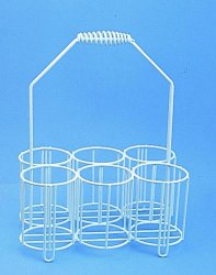Transportkurv, PE/trådnet, til 4x2000 ml flasker