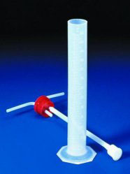 Gasvaskeflaske, PP, 250 ml, med inddeling