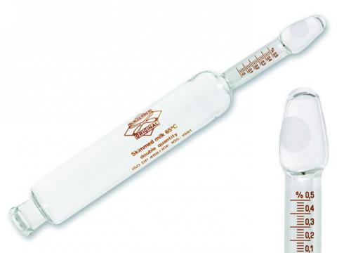 Skummemælk butyrometer "Siegfeld", 43.5ml ±0.5ml