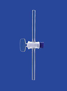 Hane, lige, med glasprop, NS29,2, hul 10,0 mm