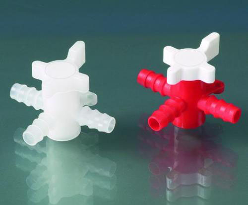 3-vejs stophane, PVDF, slange id 11-13 mm