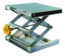 LLG niveaubord, 200 x 200 mm, højde 90-320 mm