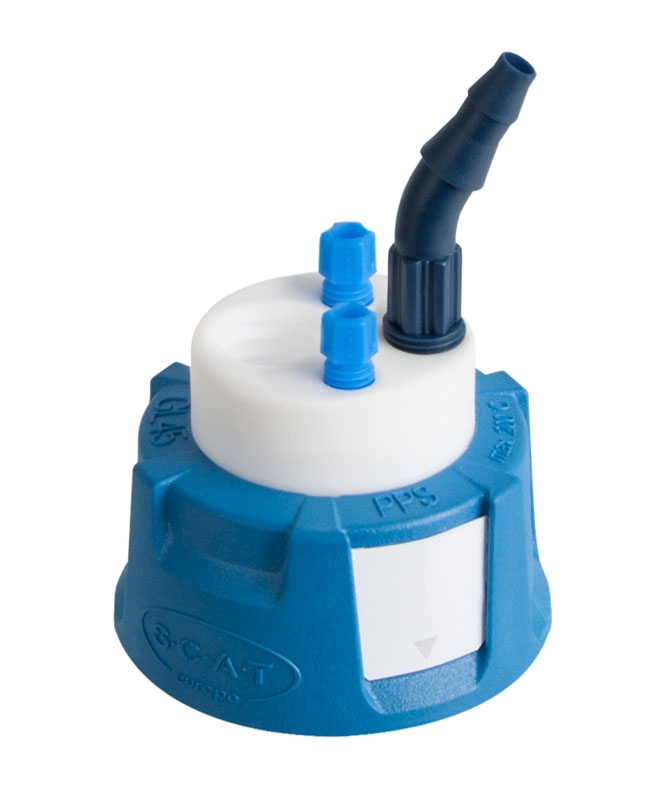 [9139809] Affaldslåg, SCAT Safety Waste Cap V2.0, GL 45, Type 1, 1 x GL 14 / 2 x kapillar / 1 x studs