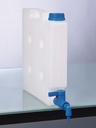 Dunk, PP, firkantet, smal, med hane, 5 liter