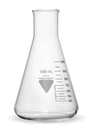 Erlenmeyerkolbe, vid hals, 250 ml