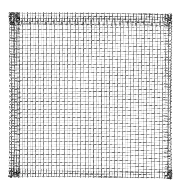 Trådnet 155 x 155 mm, mesh 0,6 x 2 mm
