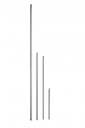 Aksel, M6 gevind, Ø6 x 350 mm