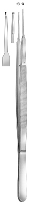Mikro pincet, Gerald, anatomisk, lige, 175 mm