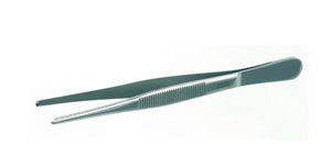 Pincet med "tænder", lige, 145 mm