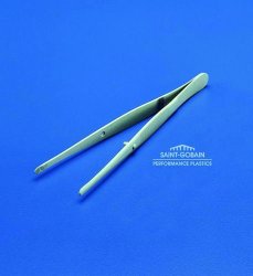 Stump PTFE-pincet, coatet, 115 mm