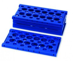 [9193997] Pop-Up stativ, foldbart, 21x15ml/12x50ml rør, pink
