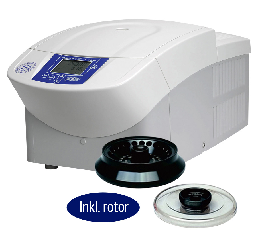 [221003090] Centrifuge Sigma 1-16K med køl, inkl. ALU rotor til 24 x 1,5/2 ml rør