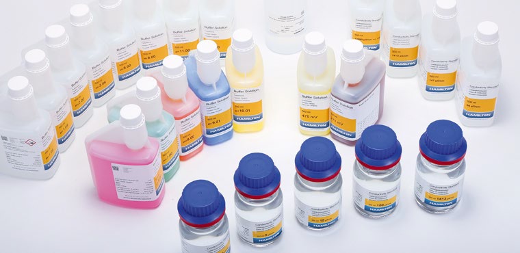 [9221100] Buffer, certificeret, Hamilton DuraCal, pH 4,01, DAkkS, 500 mL, 3 stk
