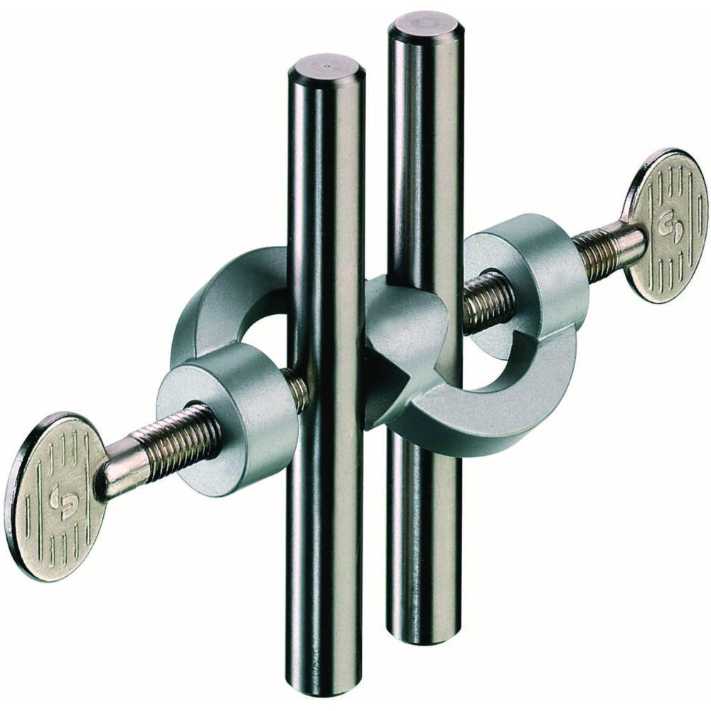 Double cross bosshead with brass screws, 20mm