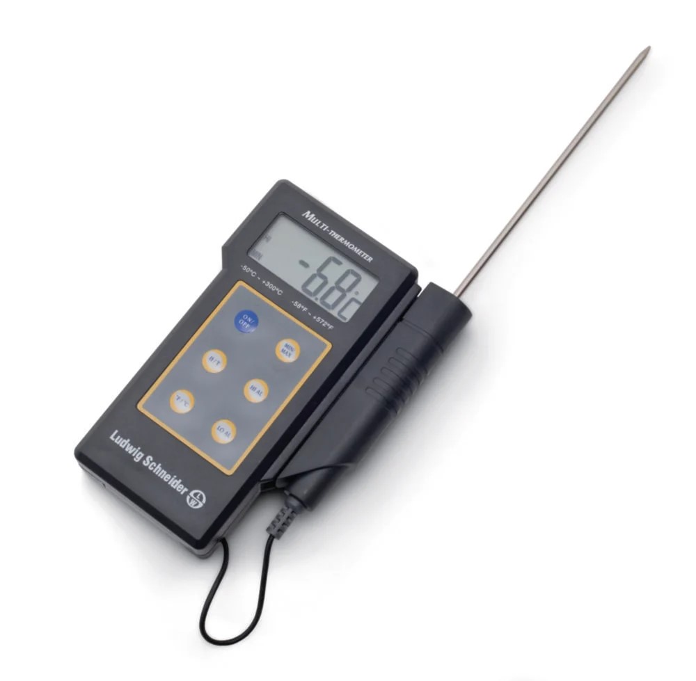 [9236705] Digitaltermometer inkl. føler Ø3,5x140 mm, vandtæt, -50-300°C