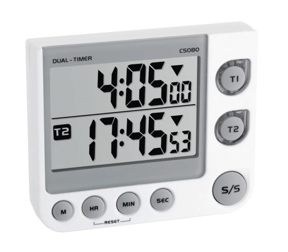 [9260152] Timer, 2 kanal, led alarm lys, 99t, 59 min. 59 sek.