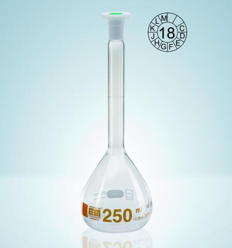 [9276759] Volumetric flask 10 ml, brown graduated, class A