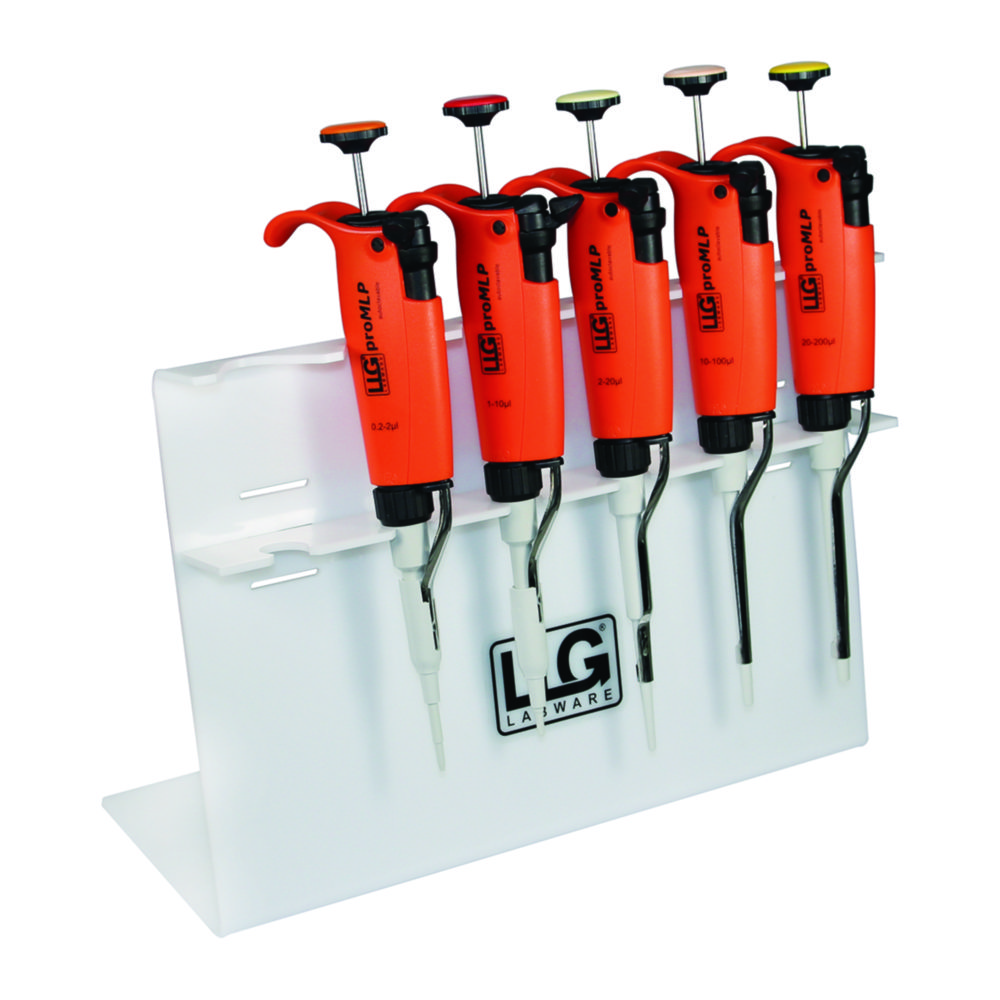 [9280011] Pipettestativ, LLG, til 6 mikropipetter, hvid