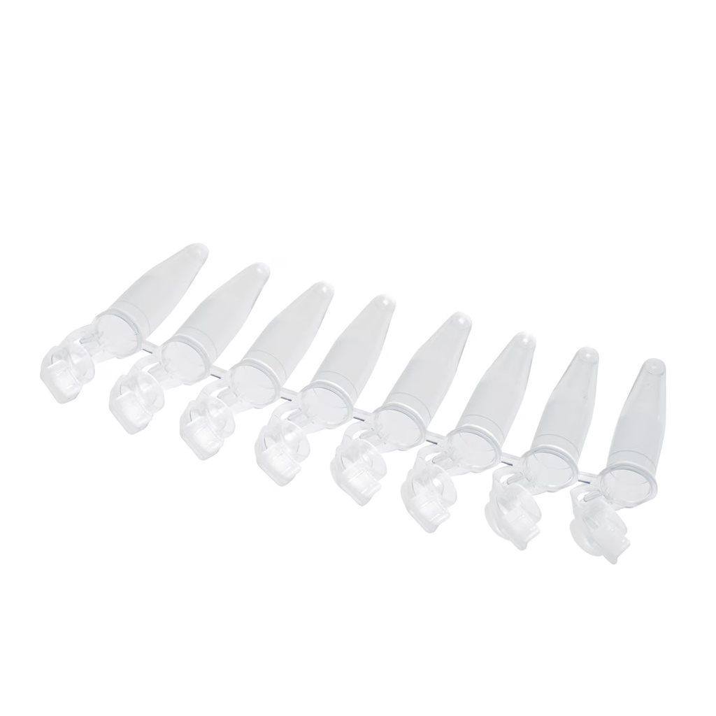 [9283622] PCR-strips med låg, Eppendorf, klar 8 x 0,2 ml