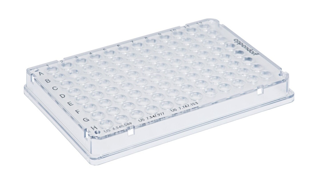 [9283661] PCR-plader, Eppendorf Twin.tec 96, med skørt, klar, 150µl