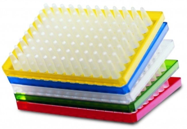 [9283669] PCR-plader, Eppendorf Twin.tec 96, med semi-skørt, blå, 250µl